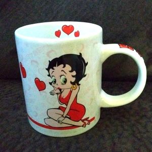 2007 Betty Boop and Pudgy Hearts Mug